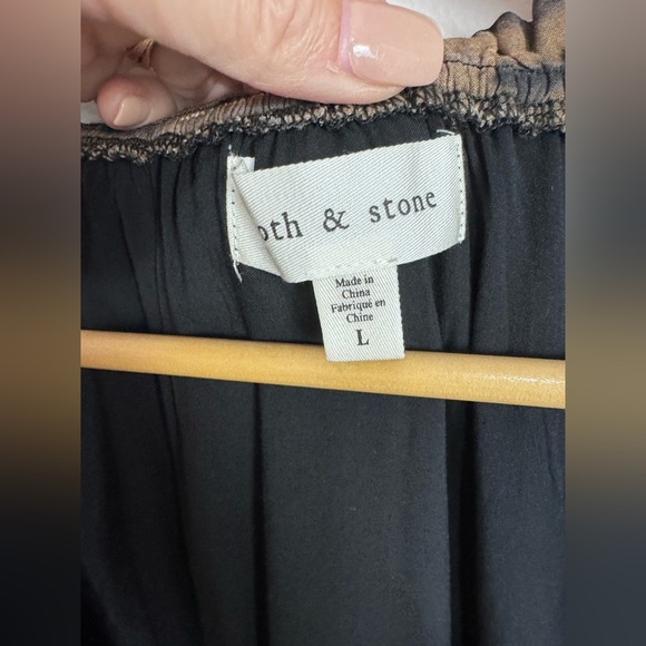 Cloth & Stone Brown Black Wrap Sundress - Picture 7 of 7